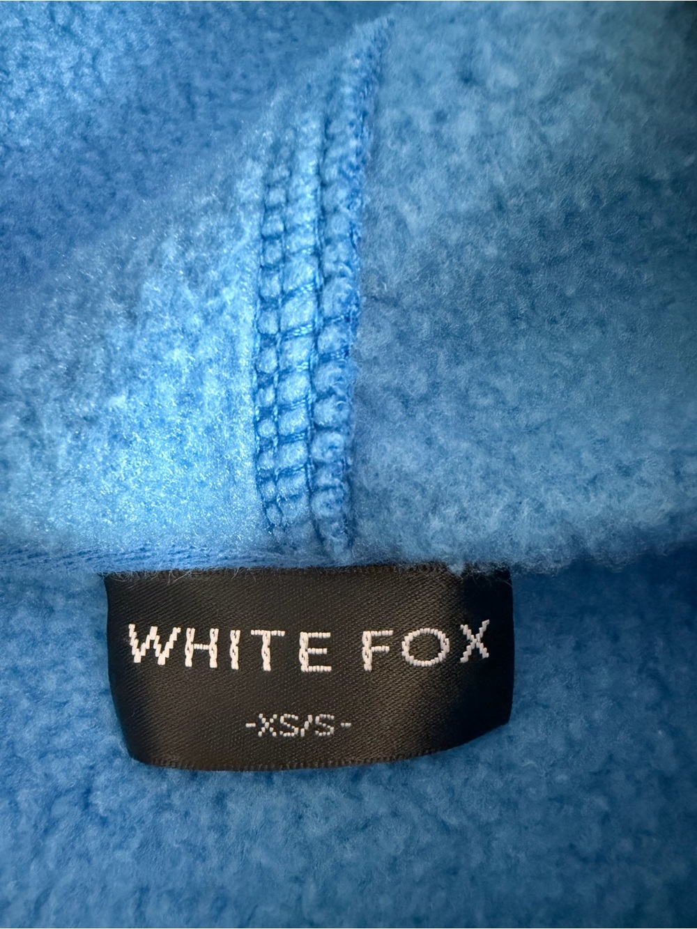 White Fox Vol. 3 Blue Oversized Graphic Hoodie Sweatshirt XS/S Pink Logo - Picture 3 of 7